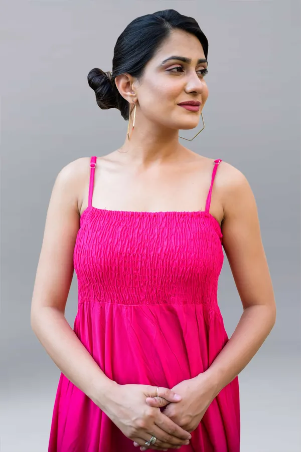 Pink_Viscose_Rayon_Maxi/Full_Length_Gown_Dress_For_Women