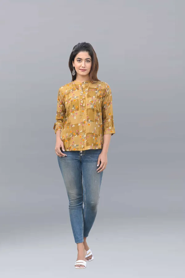 Brown_Viscose_Rayon_Casual_Printed_Top_For_Women