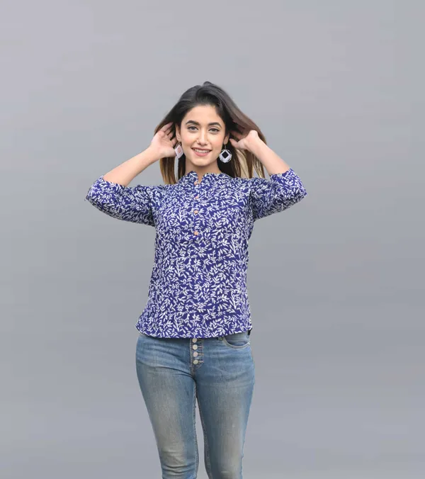 Blue_Viscose_Rayon_Casual_Printed_Top_For_Women