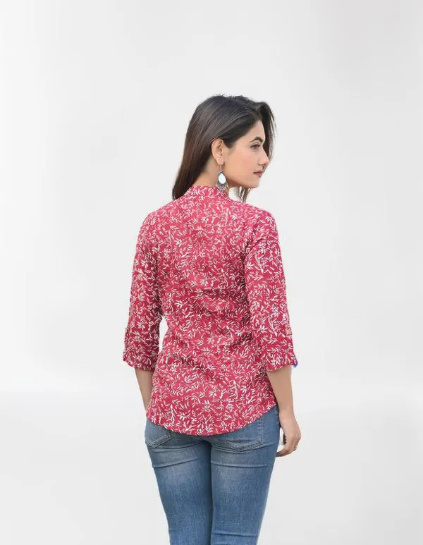 Red_Viscose_Rayon_Casual_Printed_Top_For_Women