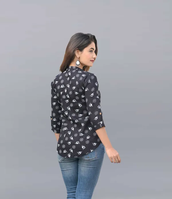 Black_Viscose_Rayon_Casual_Printed_Top_For_Women