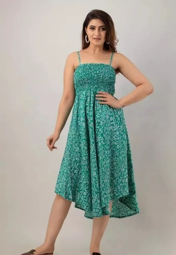 Green_&_White_Viscose_Rayon_Ankle_Length_Fit_And_Flare_Dress_For_Women