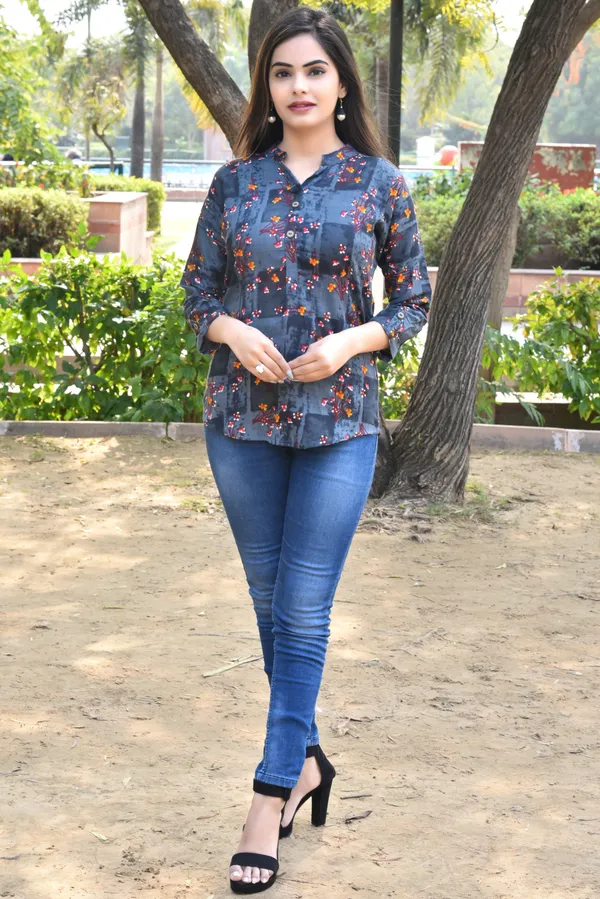 Grey_Viscose_Rayon_Casual_Floral_Print_Top_For_Women
