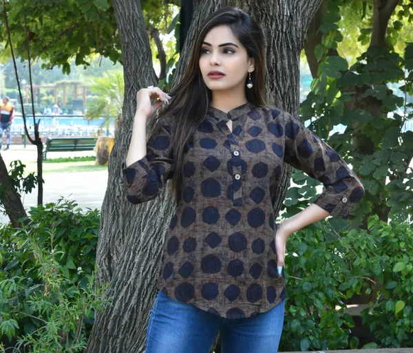 Grey_Viscose_Rayon_Casual_Floral_Print_Top_For_Women