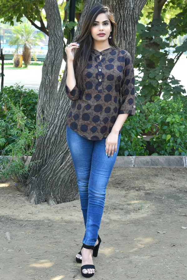 Grey_Viscose_Rayon_Casual_Floral_Print_Top_For_Women