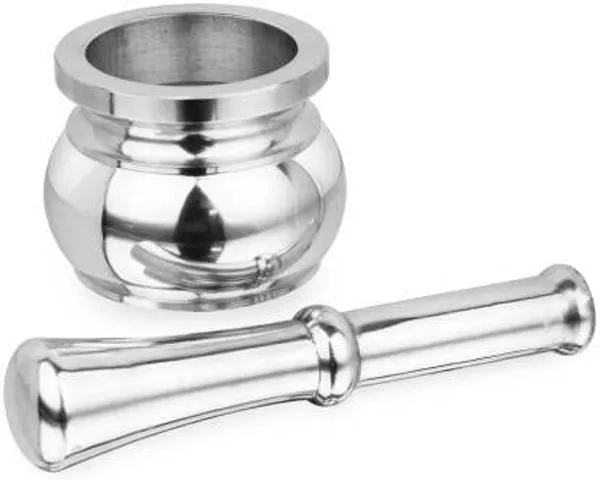 Silver_Aluminium_Mortar_And_Pestle_Set