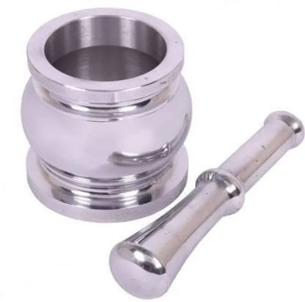 Silver_Aluminium_Mortar_And_Pestle_Set