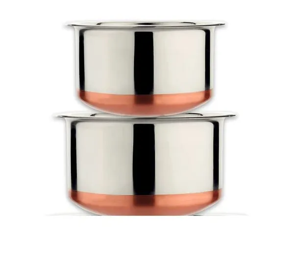 Silver_Copper_Base_Stainless_Steel_22_Gauge_Multi-Purpose_Cook_And_Serve_Use_Tope_Set_With_Lid_(Set_Of_2)