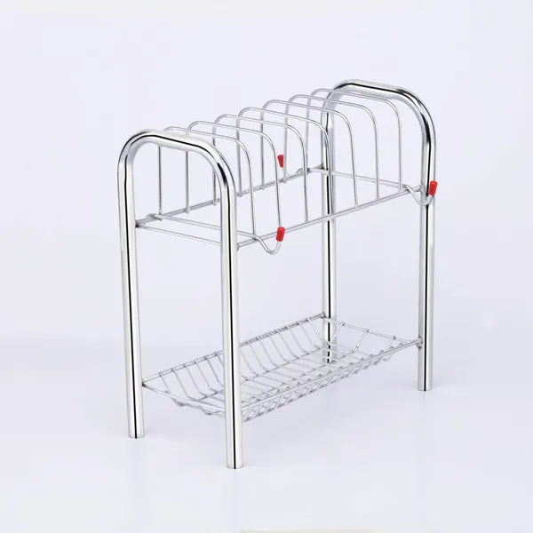 Silver_Stainless_Steel_Cup_And_Saucer_Stand_|_Cup_Saucer_Holder_For_6_Cups,_6_Plate_And_Cutlery_Tray