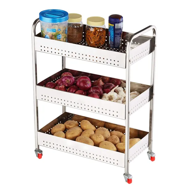 Silver_3_Tier_Stainless_Steel_Vegetable_Trolley_For_Kitchen_Fruit_And_Vegetable_Storage_With_4_Wheels
