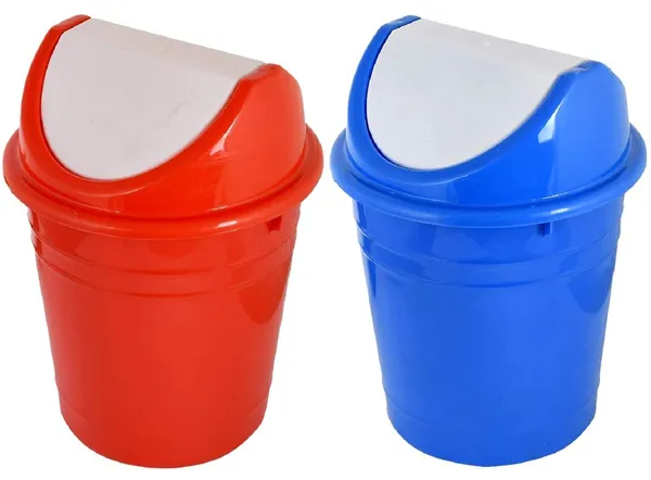 Red_&_Blue_Swing_Lid_Garbage_Waste_Dustbin_For_Home,_Office,_Factory,_(10_Liters)_(Pack_Of_2)
