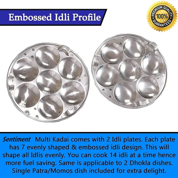 Multicolor_Stainless_Steel_5_Plate_Idli_Cooker_Multi_Kadai_Steamer_With_Copper_Bottom_|_2_Idli_|_2_Dhokla_|_1_Patra_|_Momo'S_|_(28.5_Cm_Dia)