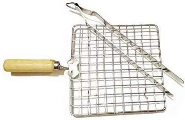 Multicolor_Square_Stainless_Steel_Roasting_Net_With_Steel_Tong_For_Kitchen