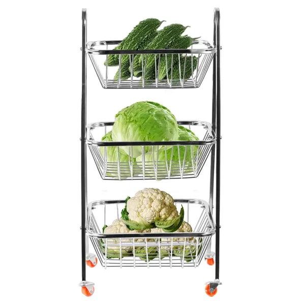Silver_Stainless_Steel_3-Tier_Rack_Fruits_And_Vegetable_Trolley_Container_Basket_With_Wheel_(3_Layer)