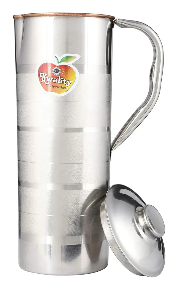 Silver_Steel_Copper_Embossed_Water_Jug_(1000Ml)