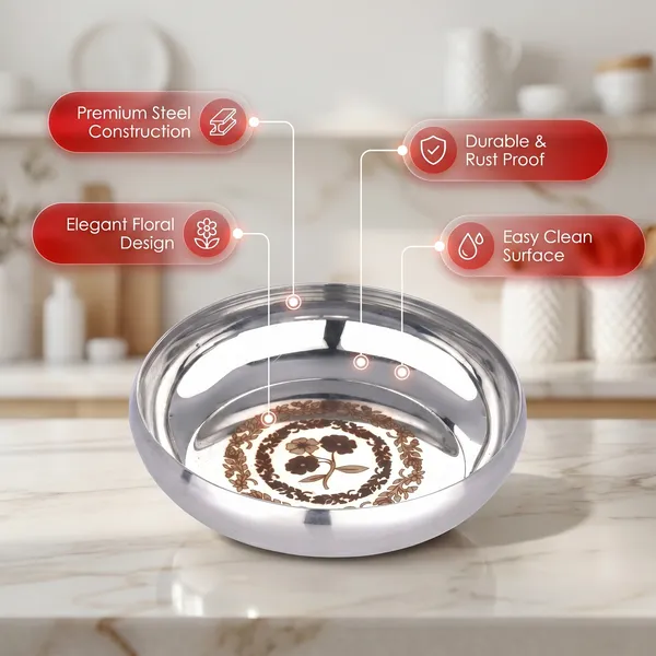 Set_Of_5_-_Grey_Stainless_Steel_Heavy_Gauge_Mirror_Polish_Halwa_Plates_With_Mirror_Finish_13Cm_Dia__Pc_0.3_Liters