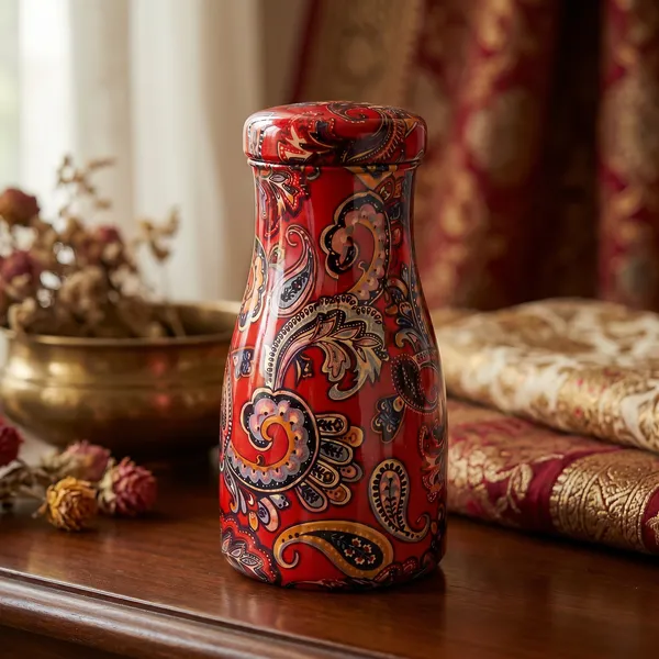 Red_Copper_Pot_1_Litre_Made_In_India__(Red_Leaf_Design)