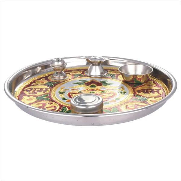 Multi_Multi_Coloured_Meenakari_Print_Stainless_Steel_Puja_Thali_Made_In_India__(10_Inches)