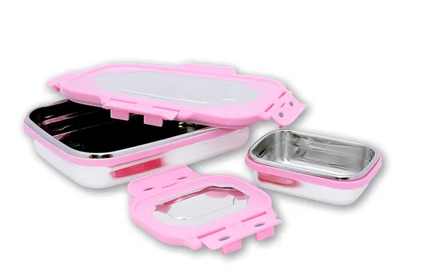 Pink_Stainless_Steel_Hot_Lunch_Box_Pink_Colour_Mirror_Polish_Weight_414_Grams