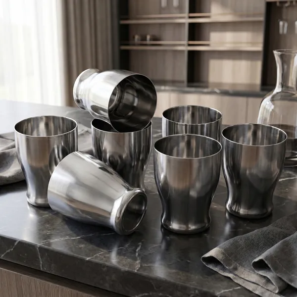 Set_of_4_-_Grey_Stainless_Steel_Fancy_Drinking_Glasses