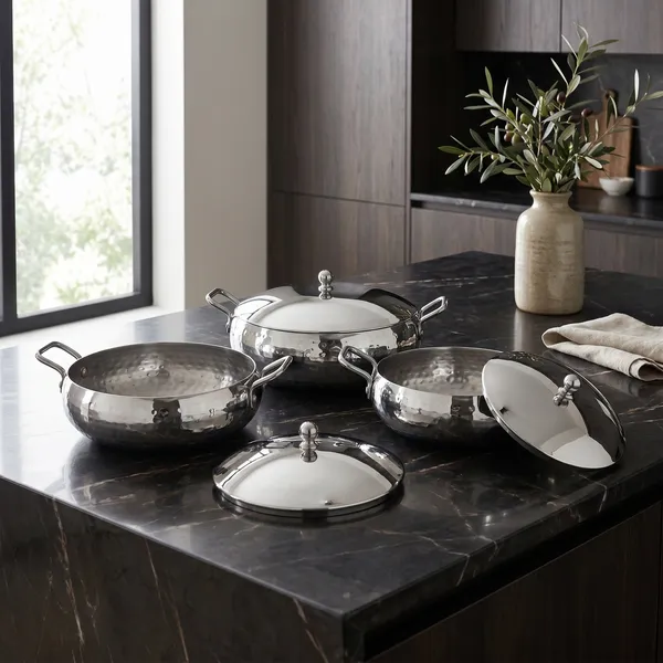 Set_Of_3_-_Serve_,_Store_And_Handi_Stainless_Steel_1550ml,_1050ml_&_550ml_Grey_(18_Guage_Matther/Hammered)