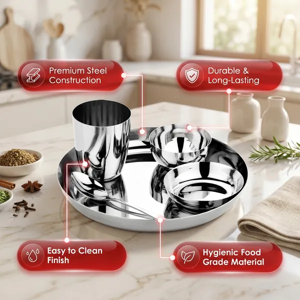 Grey_Stainless_Steel_Dinner_Set__6_Piece_Dinner_Set_Bowl_Sweet_Dish_(Halwa_Plate)_Glass_Spoon_Fork_Plate_(Kids_Set_Plain)