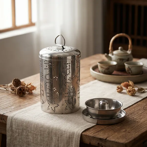 Grey_Ethnic_Stainless_Steel_Akhand_Jyot_Diya