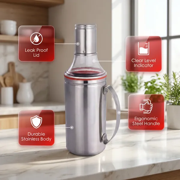 Set_of_2_-_Grey_Stainless_Steel_Oil_Pourer/Oil_Dispenser_With_Handle_Unbreakable_And_Food_Grade_Quality_Size_1000_ML