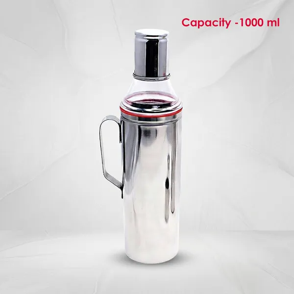 Set_of_2_-_Grey_Stainless_Steel_Oil_Pourer/Oil_Dispenser_With_Handle_Unbreakable_And_Food_Grade_Quality_Size_1000_ML