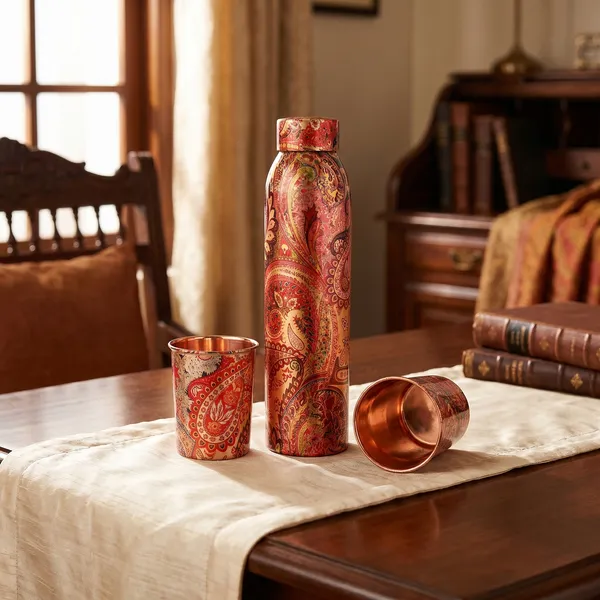 Brown_Copper_Bottle_1000_Ml_With_2_Glass_Made_In_India__(Leaf)