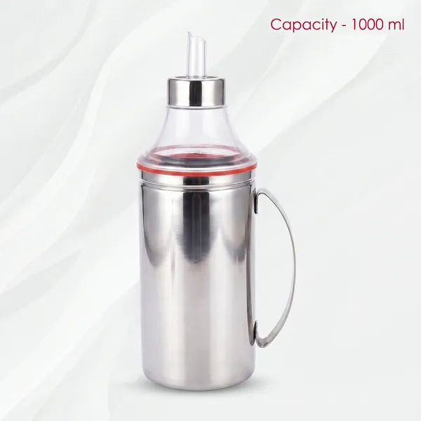 Grey_Stainless_Steel_Oil_Pourer/_Oil_Dispenser_With_Handle_Set_Of_1