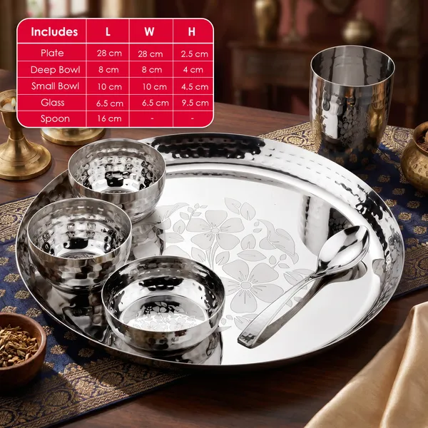 Grey_Stainless_Steel_Laser_Printed_Dinner_Set_With_Hammered_Engraving_And_Mirror_Polish_1