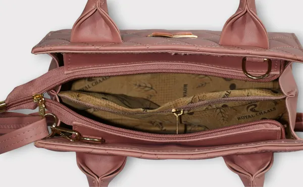 Peach_PU_Stylish_Self_Design_Crossbody_Sling_Bag_For_Women_&_Girls_(10_X_4_X_7_Inch)