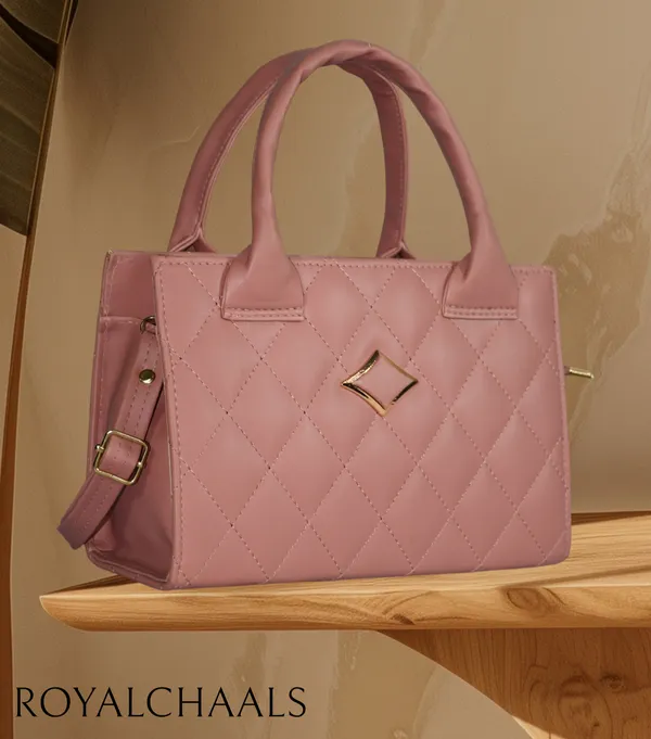 Peach_PU_Stylish_Self_Design_Crossbody_Sling_Bag_For_Women_&_Girls_(10_X_4_X_7_Inch)