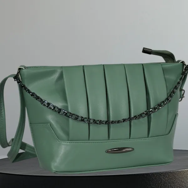 Green_PU_Stylish_Self_Design_Crossbody_Sling_Bag_For_Women_&_Girls_(11_X_3_X_7_Inch)