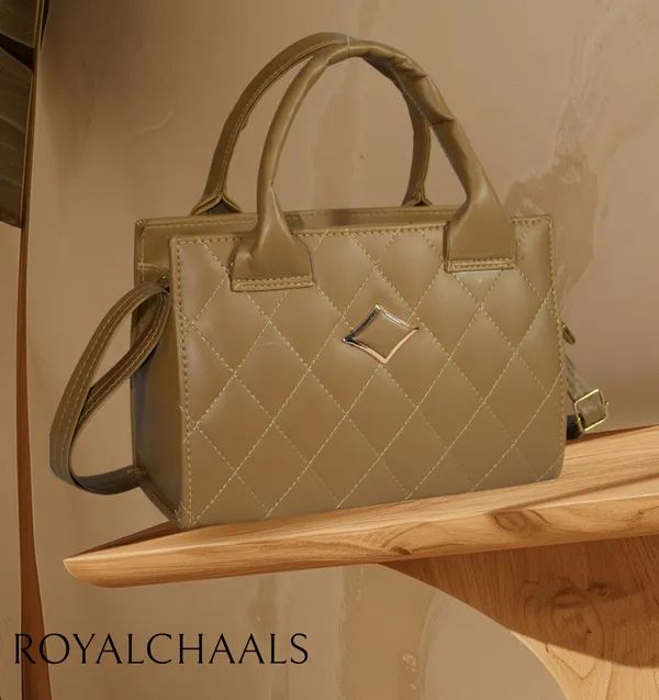 Khaki_PU_Stylish_Self_Design_Crossbody_Sling_Bag_For_Women_&_Girls_(10_X_4_X_7_Inch)