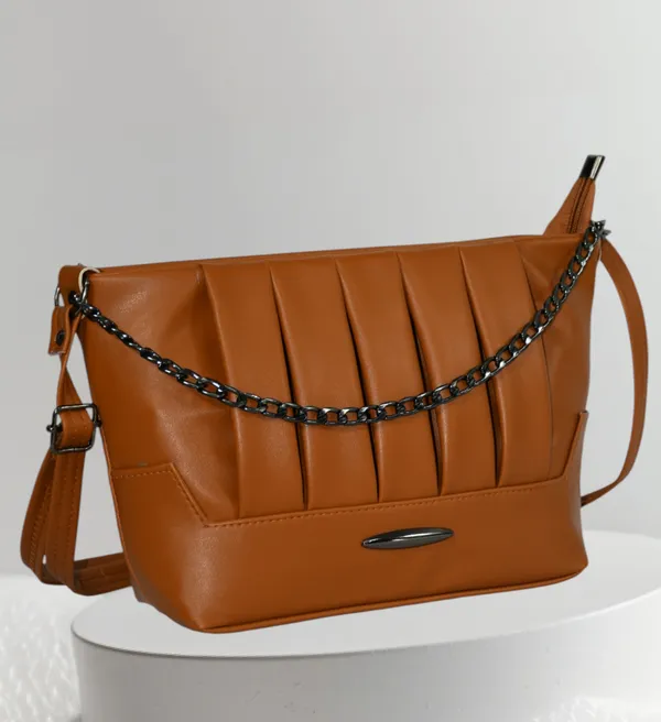 Tan_PU_Stylish_Self_Design_Crossbody_Sling_Bag_For_Women_&_Girls_(11_X_3_X_7_Inch)