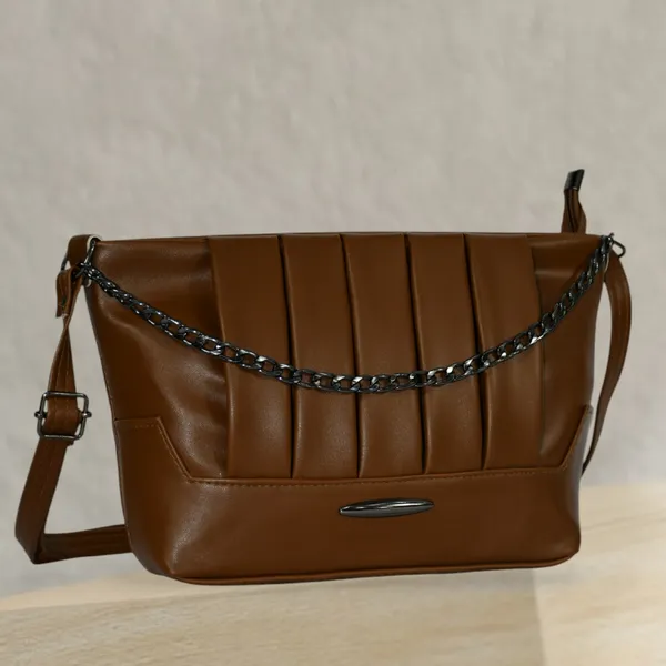 Brown_PU_Stylish_Self_Design_Crossbody_Sling_Bag_For_Women_&_Girls_(11_X_3_X_7_Inch)