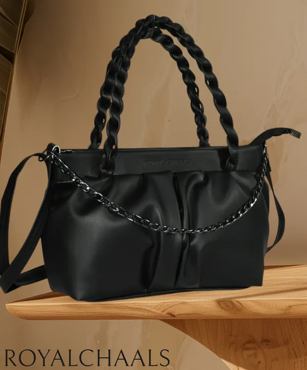 Black_PU_Stylish_Self_Design_Crossbody_Sling_Bag_For_Women_&_Girls_(10_X_4_X_7_Inch)