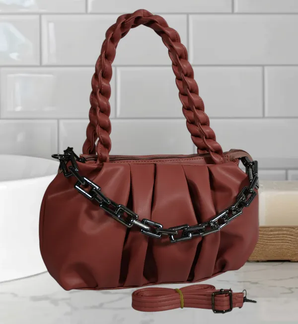 Peach_PU_Stylish_Self_Design_Crossbody_Sling_Bag_For_Women_&_Girls_(11_X_3_X_7_Inch)