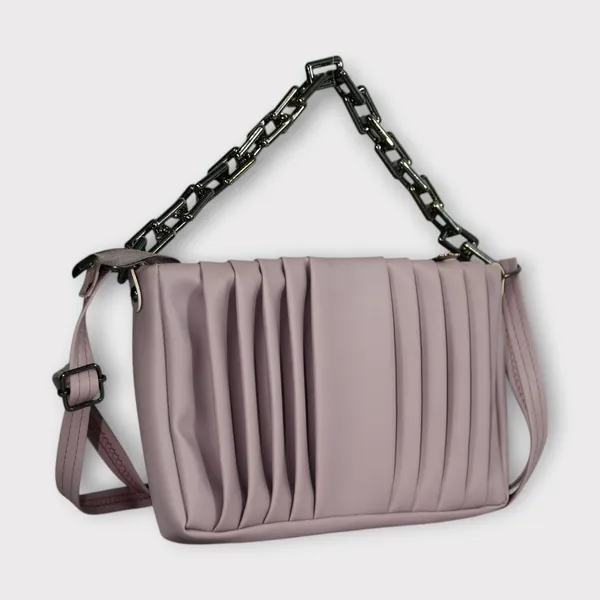 Pink_PU_Stylish_Self_Design_Crossbody_Sling_Bag_For_Women_&_Girls_(10_X_1_X_6_Inch)