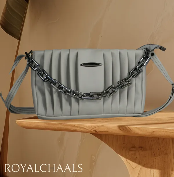 Silver_PU_Stylish_Self_Design_Crossbody_Sling_Bag_For_Women_&_Girls_(10_X_1_X_6_Inch)