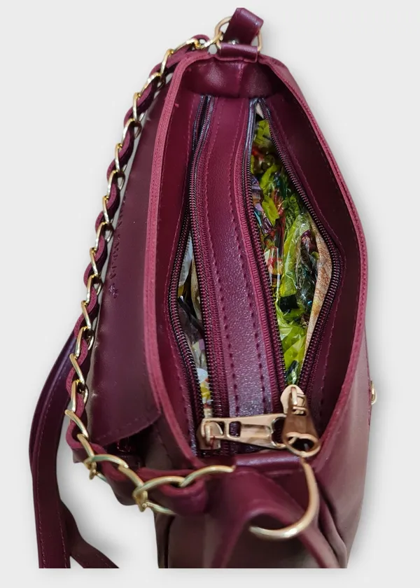 Maroon_Pu_Stylish_Self_Design_Crossbody_Sling_Bag_For_Women_&_Girls_(10_X_3_X_7_Inch)