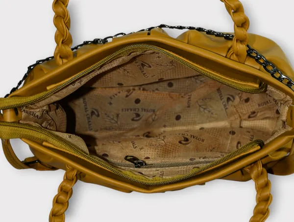 Yellow_PU_Stylish_Self_Design_Crossbody_Sling_Bag_For_Women_&_Girls_(10_X_4_X_7_Inch)