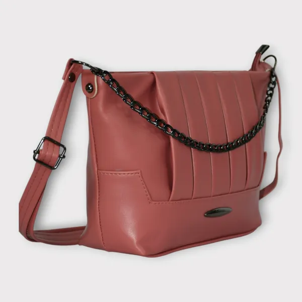 Peach_PU_Stylish_Self_Design_Crossbody_Sling_Bag_For_Women_&_Girls_(11_X_3_X_7_Inch)