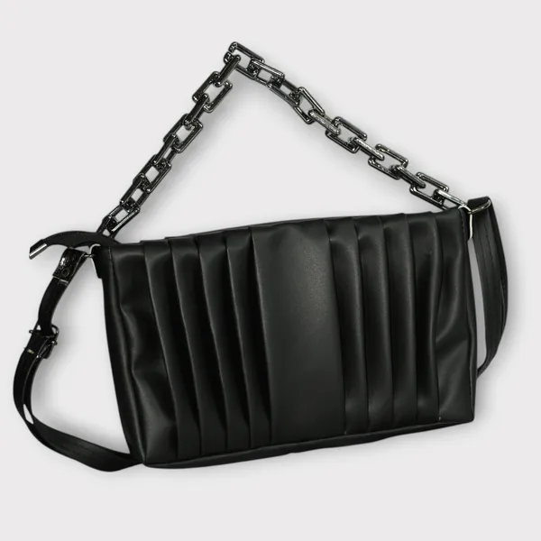Black_PU_Stylish_Self_Design_Crossbody_Sling_Bag_For_Women_&_Girls_(10_X_1_X_6_Inch)