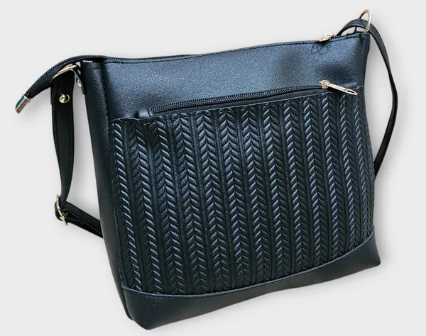 Black_Pu_Stylish_Self_Design_Crossbody_Sling_Bag_For_Women_&_Girls_(8_X_3_X_8_Inch)