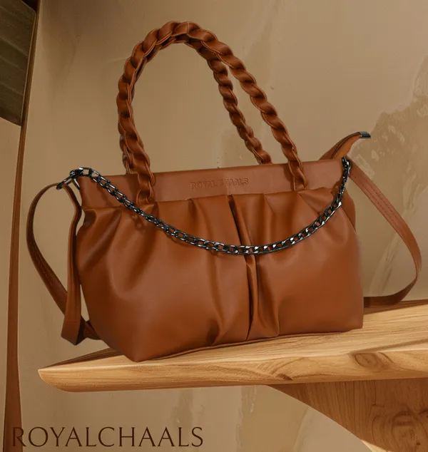 Tan_PU_Stylish_Self_Design_Crossbody_Sling_Bag_For_Women_&_Girls_(10_X_4_X_7_Inch)