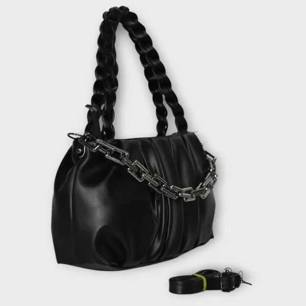 Black_PU_Stylish_Self_Design_Crossbody_Sling_Bag_For_Women_&_Girls_(11_X_3_X_7_Inch)