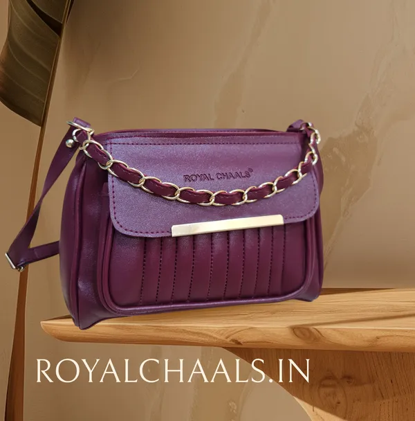 Maroon_Pu_Stylish_Self_Design_Crossbody_Sling_Bag_For_Women_&_Girls_(10_X_3_X_8_Inch)
